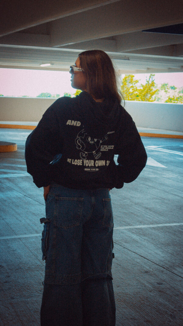 Black Hoodie Mark 8:36-38 - Image 2